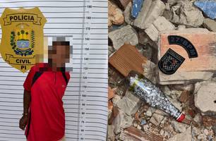 Polícia prende suspeito de tráfico com 127 porções de crack em Parnaíba (Foto: Divulgação/PMPI)