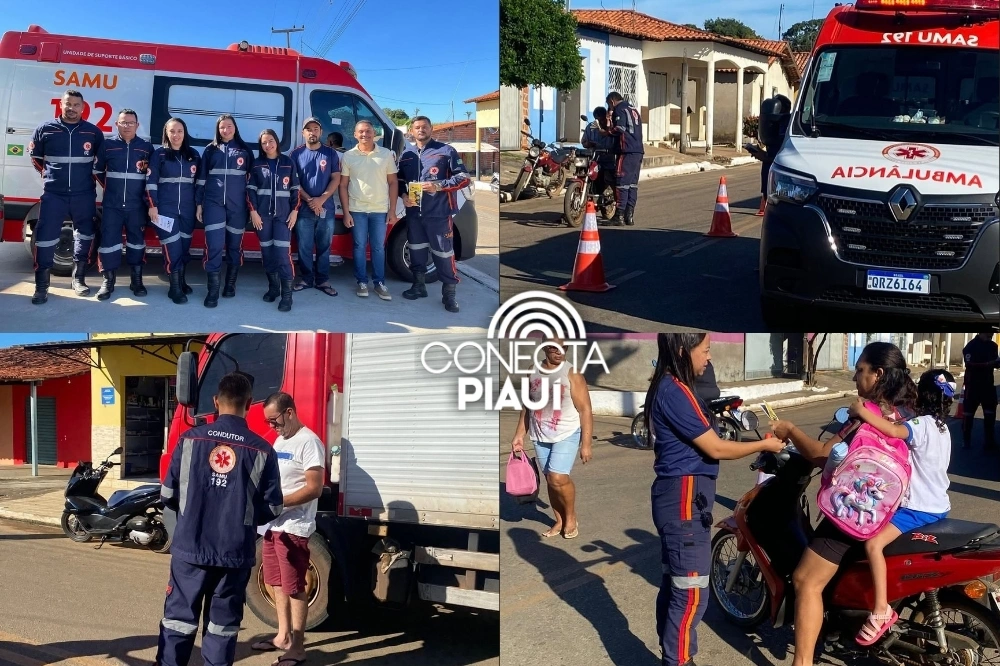 Prefeitura de Jardim do Mulato promove blitz educativa do Maio Amarelo