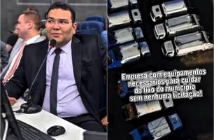 Vereador Fernando Lima denuncia contratação de R$ 53 milhões sem licitação (Foto: Reprodução)