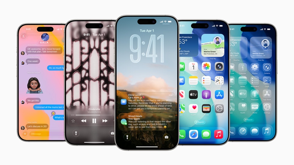 Apple revela iOS 26 com novo design, mais inteligência e foco em privacidade