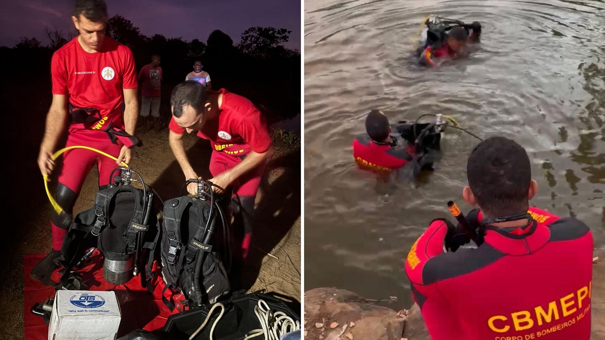 Bombeiros resgatam corpo de vítima de afogamento em Pajeú do Piauí