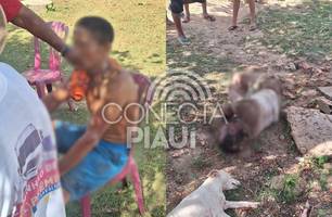 Briga entre amigos termina com os dois esfaqueados em povoado de Nazária (Foto: Repórter 12/Conecta Piauí)