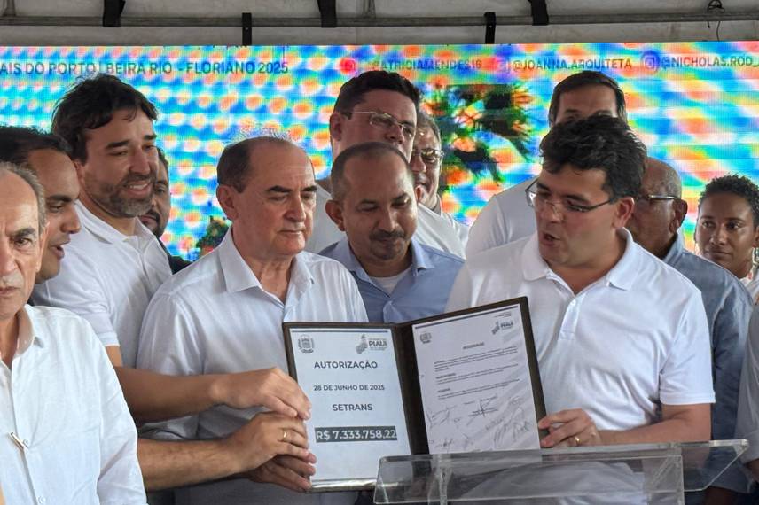 Em Floriano, Rafael Fonteles anuncia reforma e ampliação do cais da cidade Em Floriano, Rafael Fonteles anuncia reforma e ampliação do cais da cidade