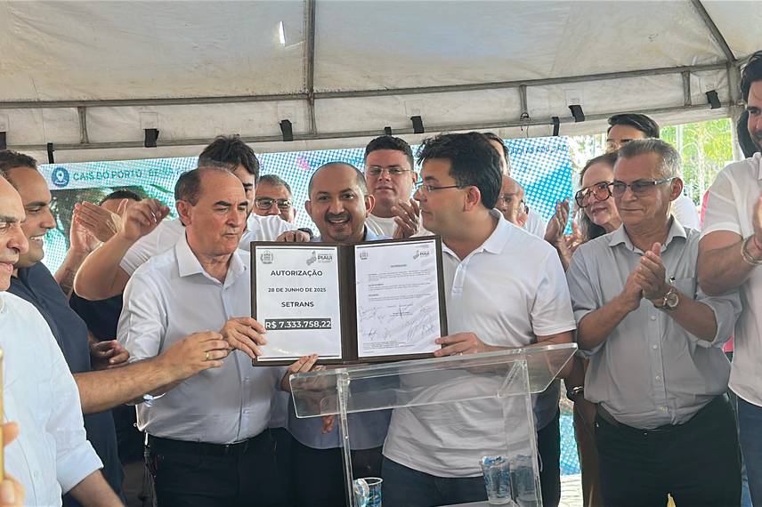 Em Floriano, Rafael Fonteles anuncia reforma e ampliação do cais da cidade Em Floriano, Rafael Fonteles anuncia reforma e ampliação do cais da cidade