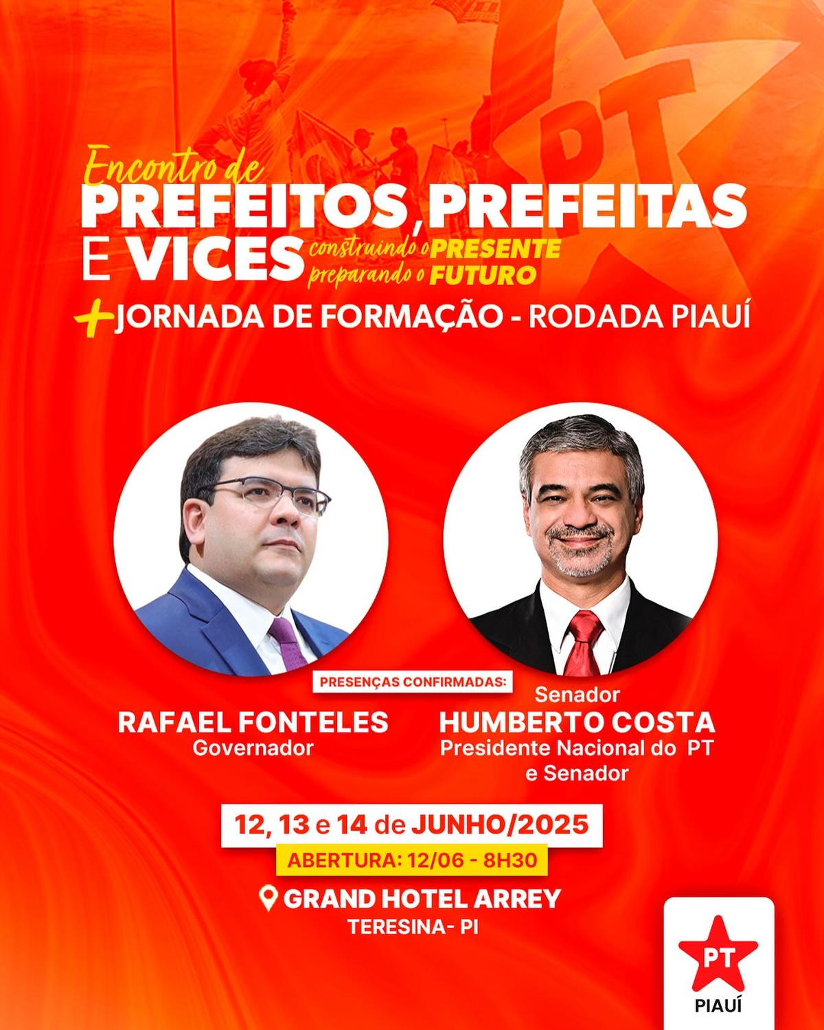 Encontro de Prefeitos e Vices do PT reúne lideranças em Teresina