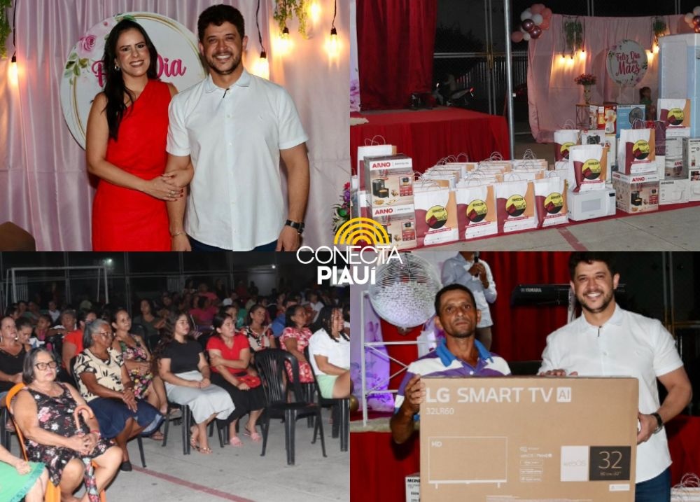 Festa das Mães emociona moradores em Hugo Napoleão com música e sorteios de prêmios
