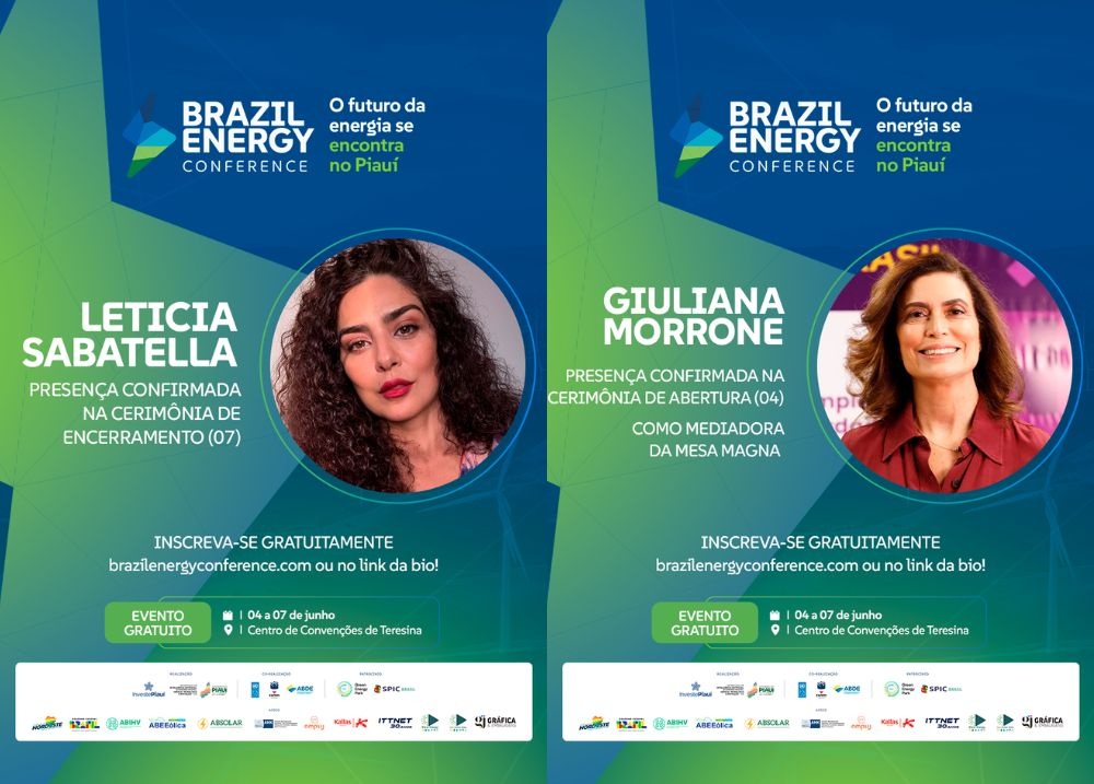 Giuliana Morrone e Letícia Sabatella são presenças confirmadas na Brazil Energy