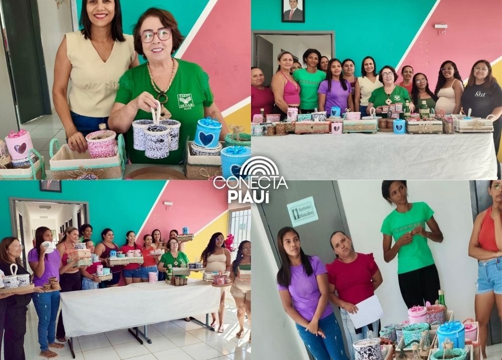 Hugo Napoleão conclui curso de artesanato com material reciclável em parceria com SENAR