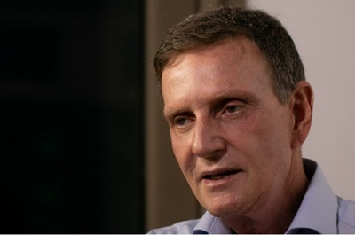 Marcelo Crivella (Republicanos-RJ- na foto abaixo). Bufês de carne concentram os gastos