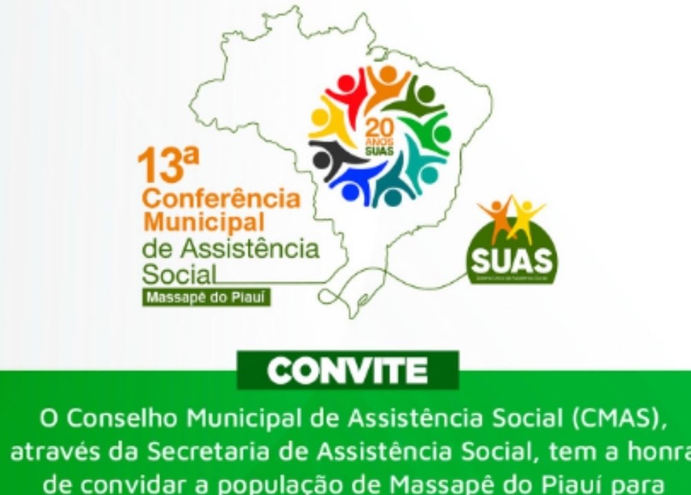 Massapê do Piauí convida população para a 13ª Conferência Municipal de Assistência Social