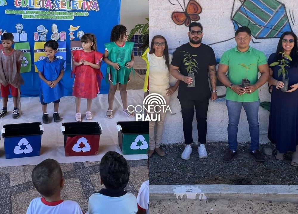 Prefeito de Hugo Napoleão inaugura praça com academia de saúde