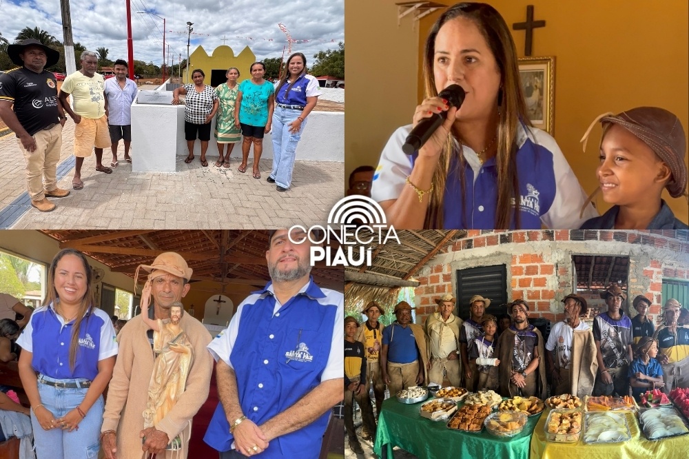 Prefeitura de Cocal de Telha inaugura Praça da Igreja na comunidade Sambaibinha