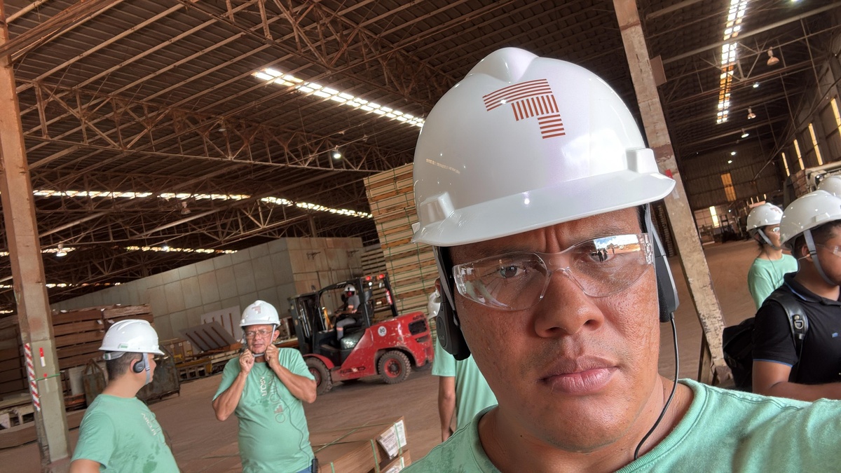 Reis em visita ao Pará, numa empresa que promove a sustentabilidade