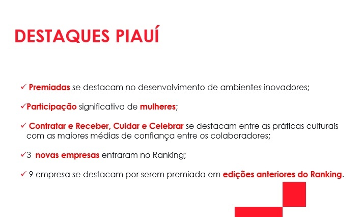 Saiba quais as 5 melhores empresas para trabalhar no Piauí em 2025