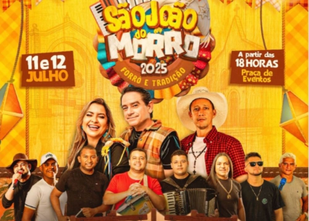 São João do Morro do Chapéu terá dois dias de festa com forró, tradição e grandes atrações