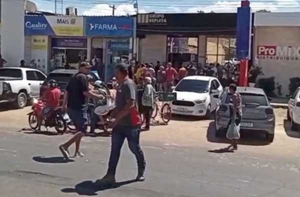 Assista: Homem é baleado próximo a agência do Banco do Brasil em Timon