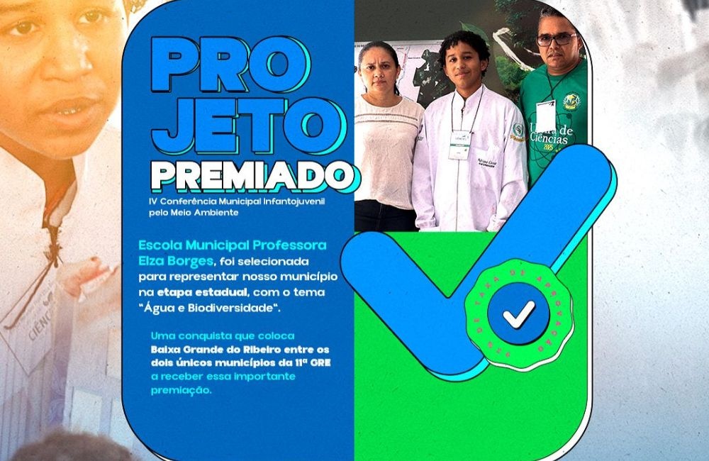 Baixa Grande do Ribeiro se destaca na Conferência Infantojuvenil pelo Meio Ambiente
