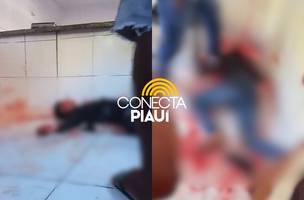 Bandido é baleado e esfaqueado por feirantes após tentativa de assalto em Parnaíba (Foto: Reprodução)