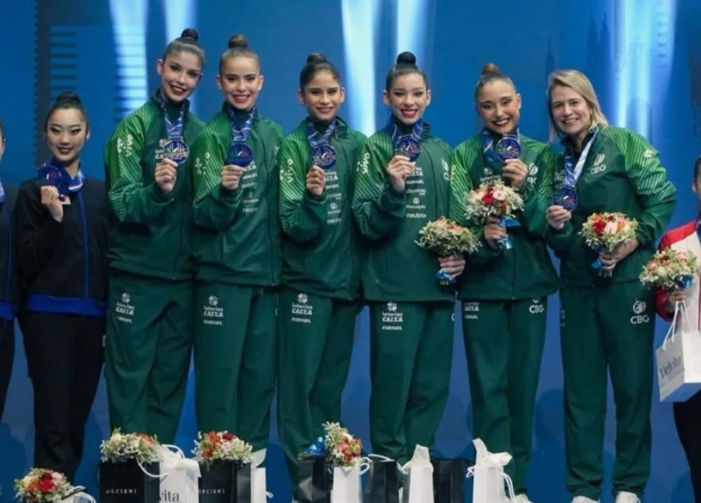 Brasil conquista ouro no conjunto geral da Copa do Mundo de Ginástica Rítmica
