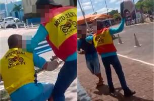 Briga de mototaxistas chama a atenção em Altos: 'Respeita mulher de homem casado' (Foto: Reprodução)