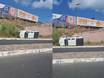Caminhonete capota nas proximidades do Albertão, zona Sul de Teresina