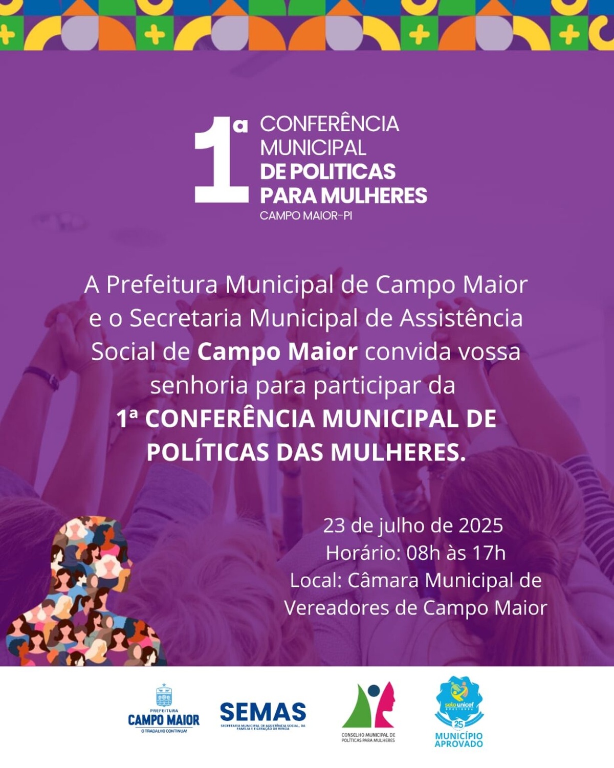 Campo Maior realiza 1ª Conferência Municipal de Políticas para as Mulheres