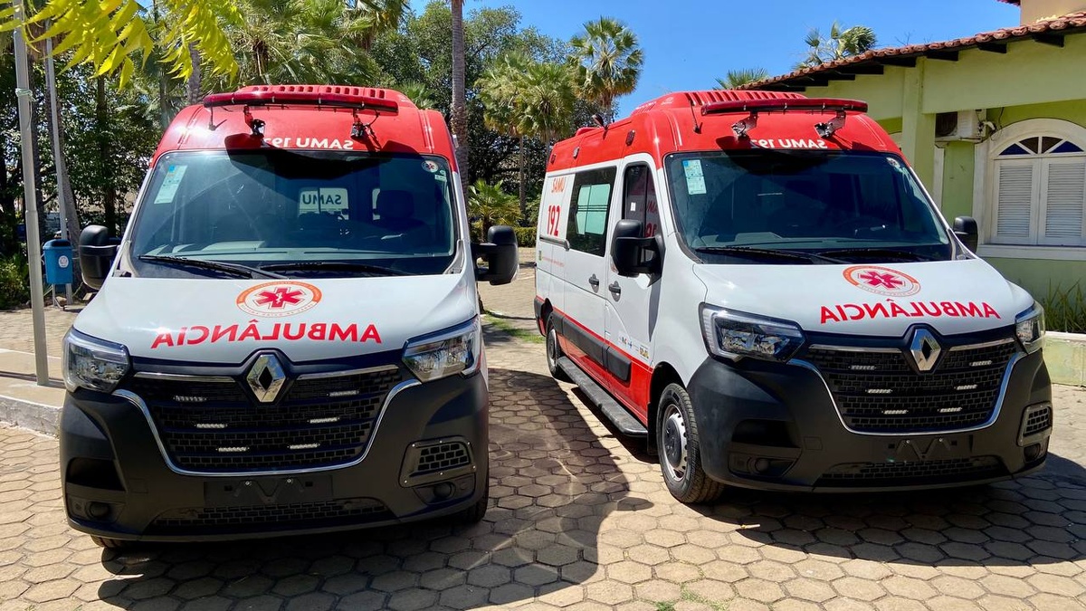 Campo Maior recebe duas novas ambulâncias para reforçar atendimento do SAMU