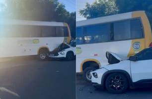 Colisão entre três veículos deixa motorista ferido em Parnaíba (Foto: Reprodução)