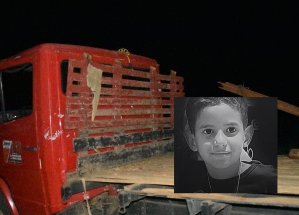 Criança de 8 anos morre em acidente com caminhão dirigido por pai em Isaias Coelho