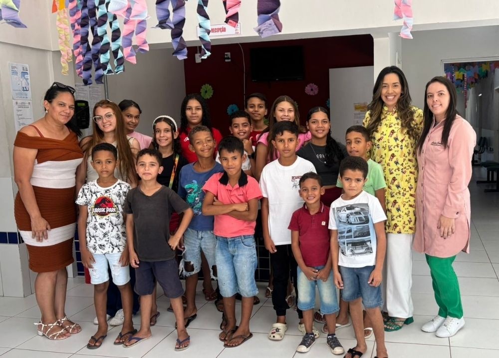 Crianças de Pau D'Arco participam de ação de saúde bucal promovida pela Prefeitura