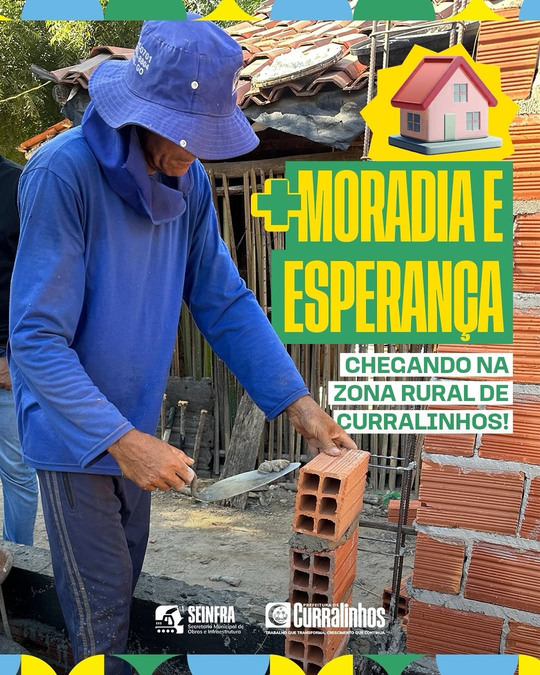 Curralinhos inicia construção de 50 casas para famílias da zona rural do município