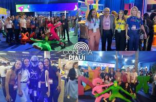 Estudantes da rede municipal de Monsenhor Gil visitam o NEON 2025 em Teresina (Foto: Reprodução)