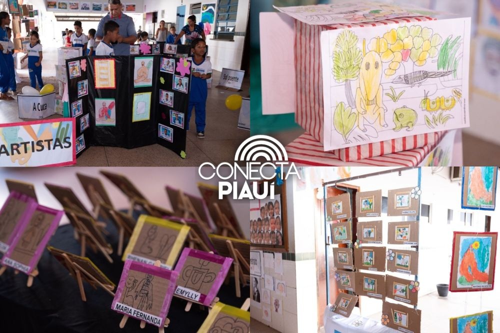 Exposição em escola de Caxias homenageia Tarsila do Amaral com releituras infantis