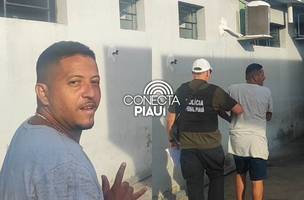 Foragido do sistema prisional de Altos é recapturado no Centro de Teresina (Foto: Repórter 12/Conecta Piauí)