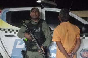 'Fuscão' é preso por agressão contra esposa e sogra em Assunção do Piauí (Foto: Divulgação/PMPI)