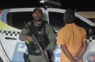 'Fuscão' é preso por agressão contra esposa e sogra em Assunção do Piauí (Foto: Divulgação/PMPI)