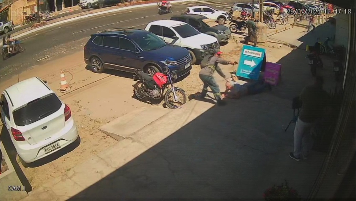 Homem é baleado durante troca de tiros em frente a agência bancária em Timon