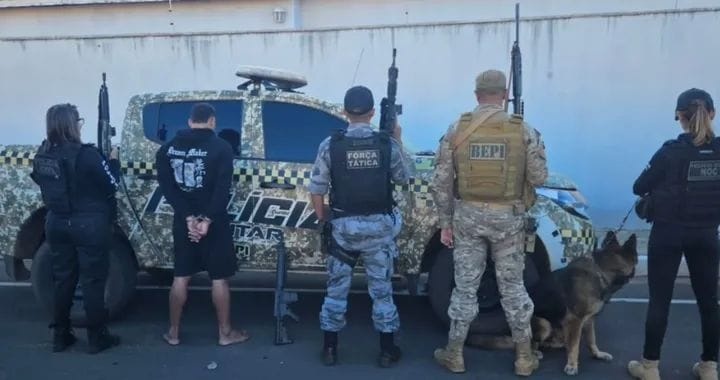 Jovem é preso após ameaçar comandante da PM e filha de 7 anos em Pio IX