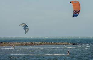 Kitesurfe em Cajueiro da Praia (Foto: Thiago Amaral)