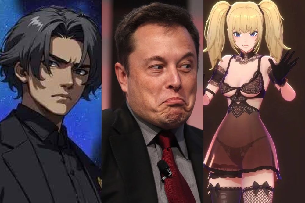 Musk lança “Companions”, IA sedutora do Grok, após polêmicas envolvendo ferramenta