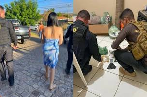 Operação Sheik: suspeita de assumir posto do marido em facção é presa no Piauí (Foto: Divulgação/Polícia Civil/Ascom)