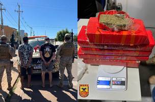 PM e PRF apreendem 4 kg de drogas e prendem dois homens na BR-407, em Picos (Foto: Divulgação/PMPI)