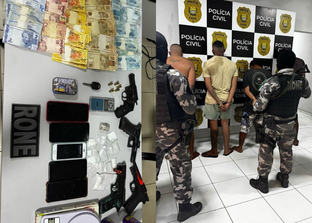 PM prende dupla com armas, drogas e celulares durante operação em Floriano