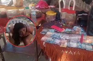 Polícia prende mulher que usava filhos para disfarçar venda de crack em Teresina (Foto: Repórter 12/Conecta Piauí)