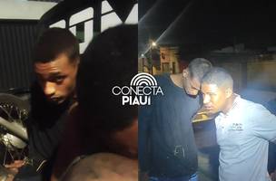 Policial à paisana frustra tentativa de assalto e dupla vai presa em Teresina (Foto: Repórter 12/Conecta Piauí)