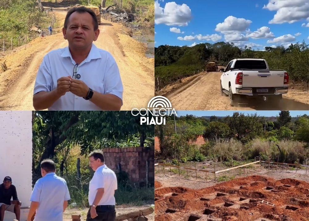 Prefeito de Parnarama visite e entrega obras em vários pontos do município