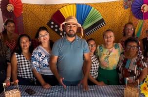 Prefeito Jesse James participa do Arraiá do CAPS em Guadalupe (Foto: Reprodução)