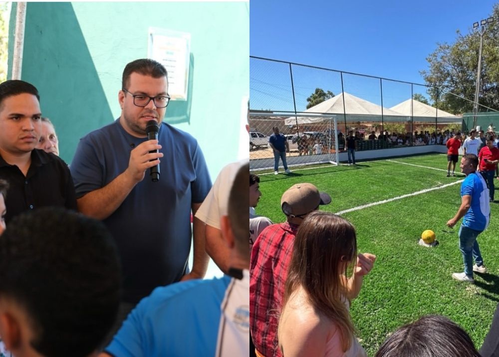 Prefeitura de Passagem Franca entrega Arena de Futebol 7 à população