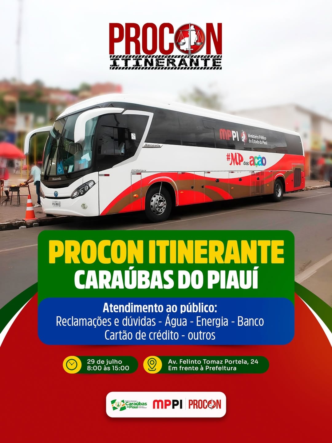PROCON Itinerante atende população em Caraúbas do Piauí