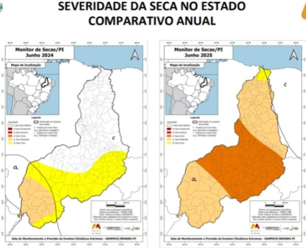 Quase todos municípios do Piauí estão em situação de estiagem moderada ou grave
